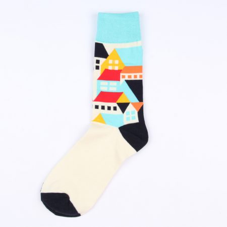 Carton field private label knee-high socks -houses