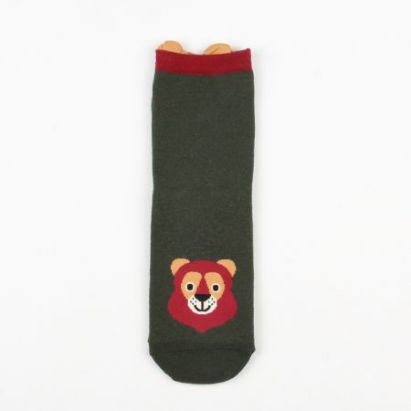 cute carton animals custom crew socks women-bear